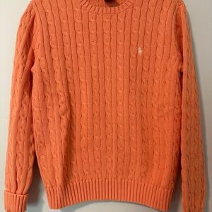 Ralph Lauren Vibrant Orange Crewneck Sweater